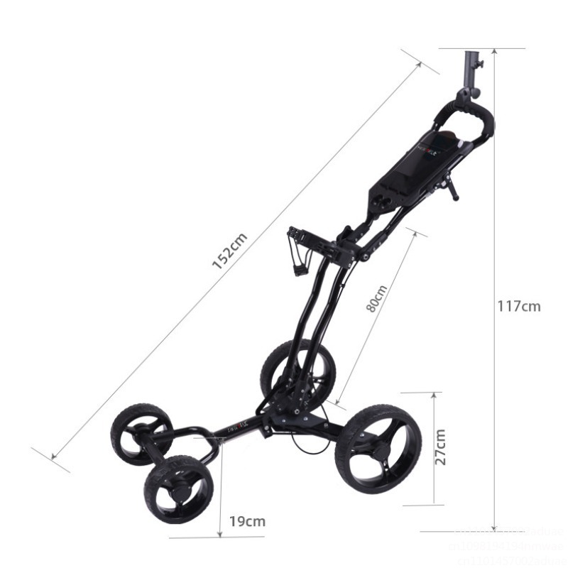 Wózek golfowy składany z 3 koł – Golf Bag Stand Cart recenzja i cena