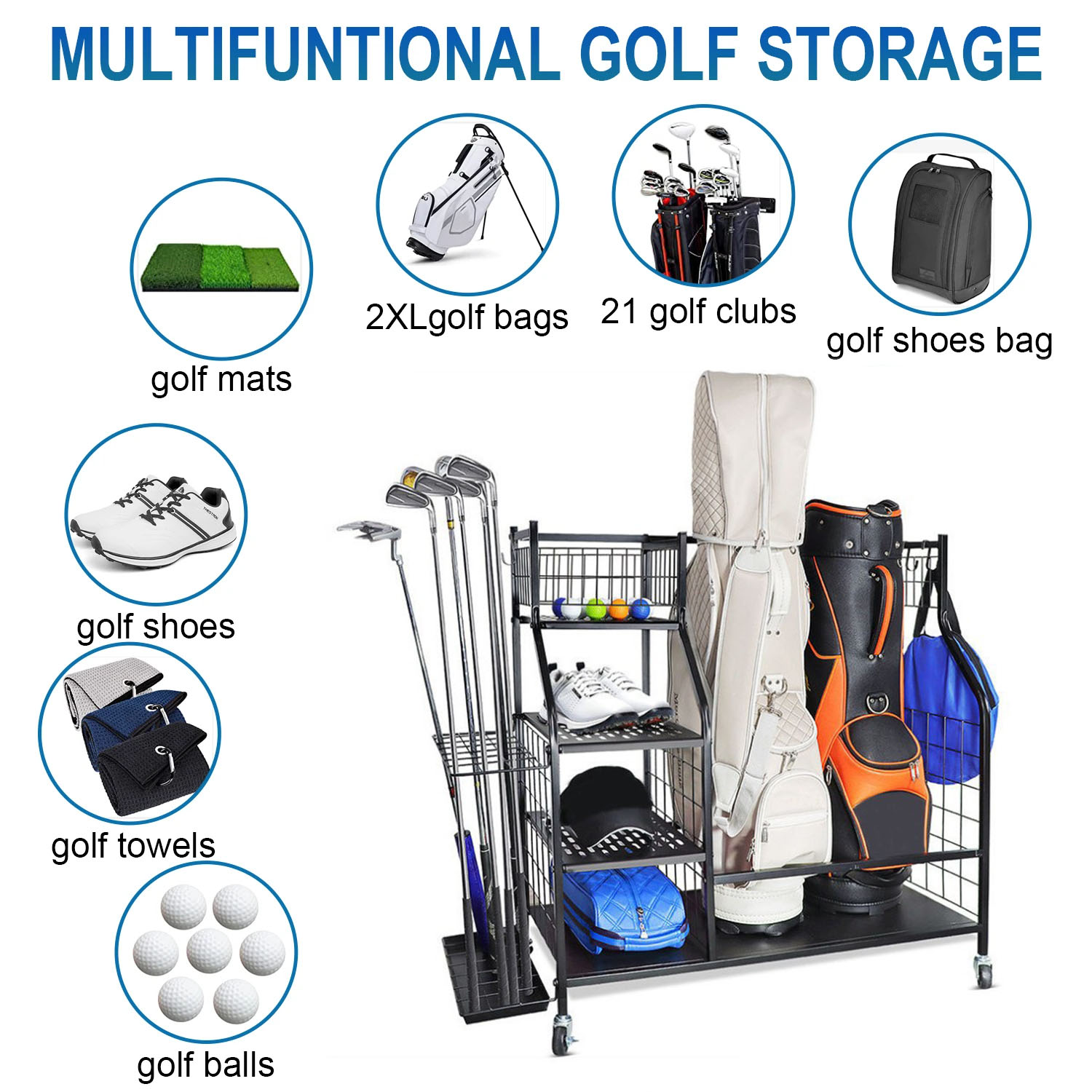 Stojak do przechowywania toreb – Golf Equipment Bag recenzja i cena