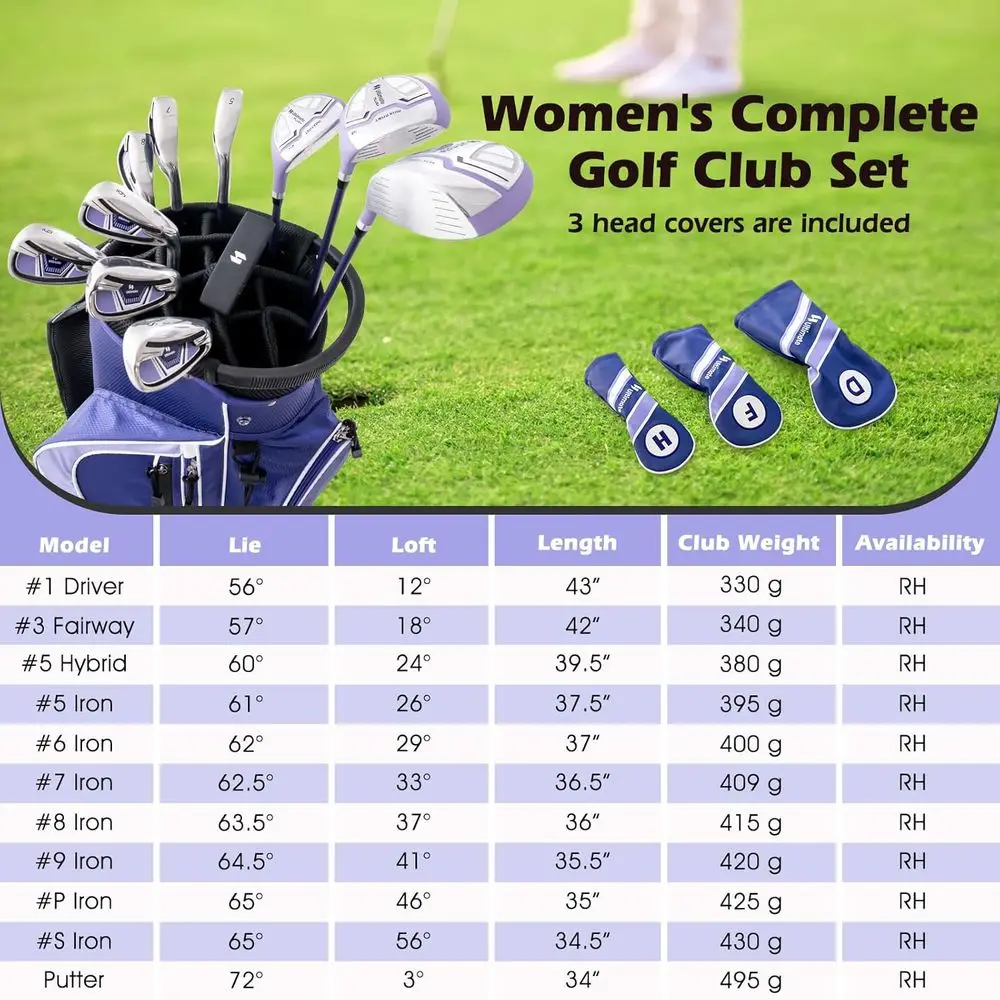 11-częściowy zestaw kijów golf – Driver Golf Titanium recenzja i cena