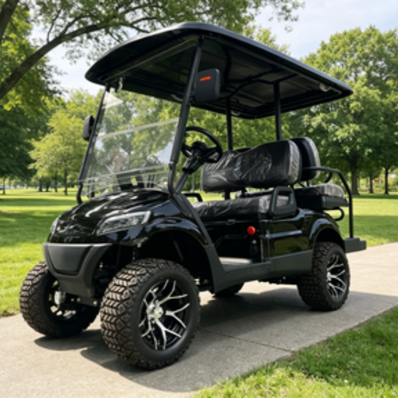 Wózek golfowy 2-osobowy Elektr – Golf Bag Stand Cart recenzja i cena