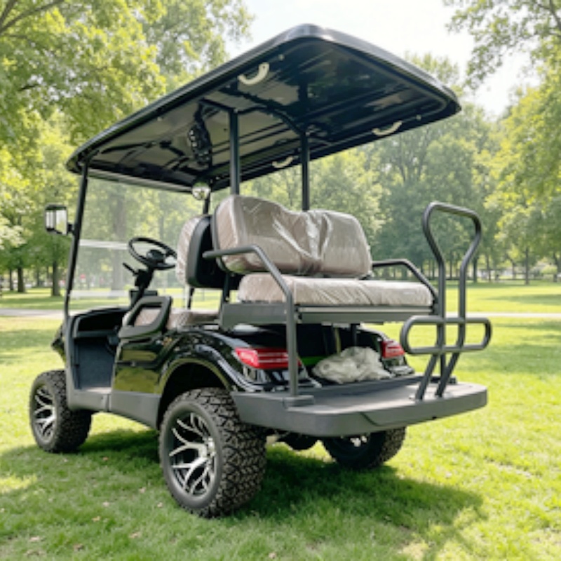 Wózek golfowy 2-osobowy Elektr – Golf Bag Stand Cart recenzja i cena