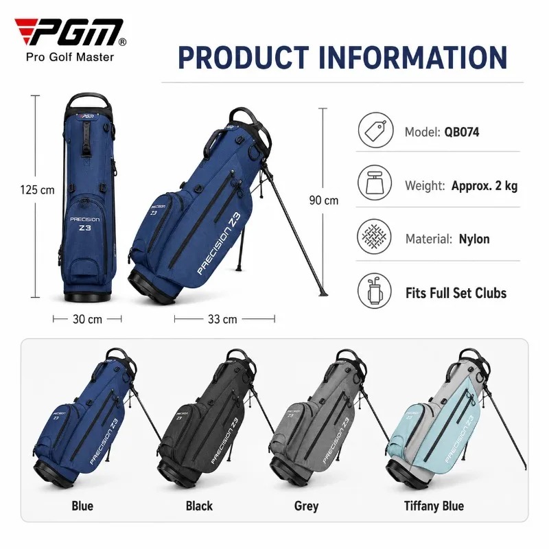 Torba golfowa PGM z podstawką, – Golf Bag Stand Cart recenzja i cena